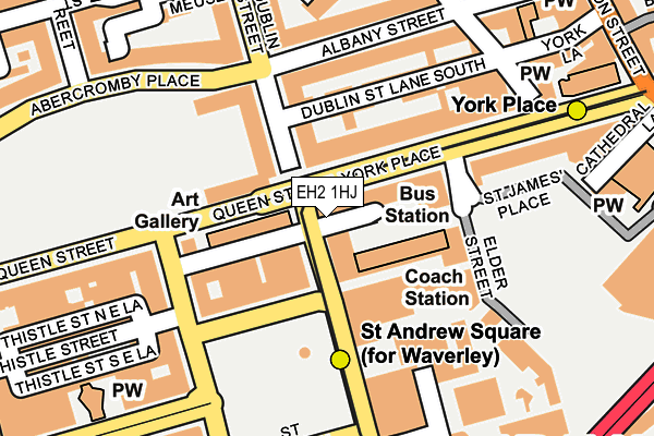 EH2 1HJ map - OS OpenMap – Local (Ordnance Survey) EH2 1HJ map - OS OpenMap – Local (Ordnance Survey)