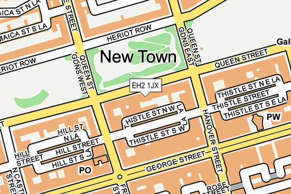 EH2 1JX map - OS OpenMap – Local (Ordnance Survey) EH2 1JX map - OS OpenMap – Local (Ordnance Survey)
