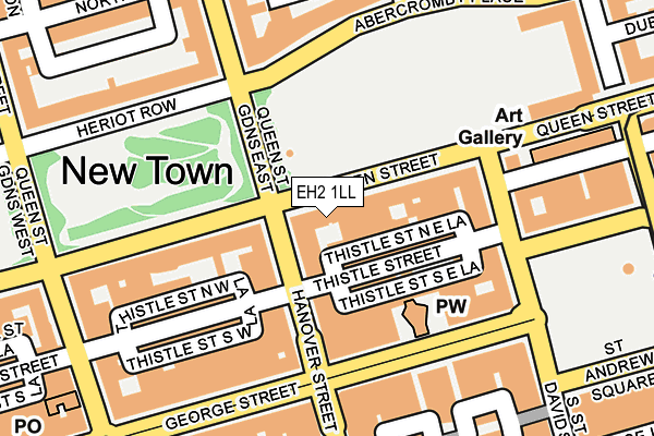 EH2 1LL map - OS OpenMap – Local (Ordnance Survey) EH2 1LL map - OS OpenMap – Local (Ordnance Survey)