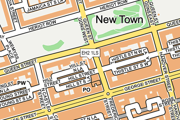EH2 1LS map - OS OpenMap – Local (Ordnance Survey) EH2 1LS map - OS OpenMap – Local (Ordnance Survey)