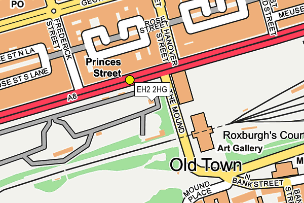 EH2 2HG map - OS OpenMap – Local (Ordnance Survey) EH2 2HG map - OS OpenMap – Local (Ordnance Survey)