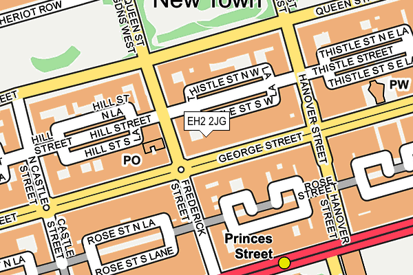 EH2 2JG map - OS OpenMap – Local (Ordnance Survey)