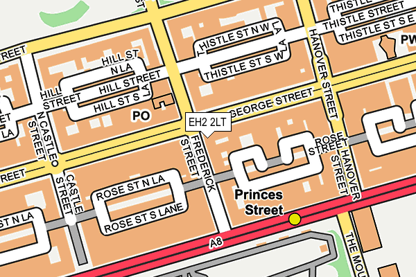 EH2 2LT map - OS OpenMap – Local (Ordnance Survey)