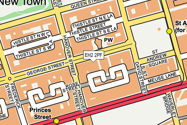 EH2 2PF map - OS OpenMap – Local (Ordnance Survey) EH2 2PF map - OS OpenMap – Local (Ordnance Survey)