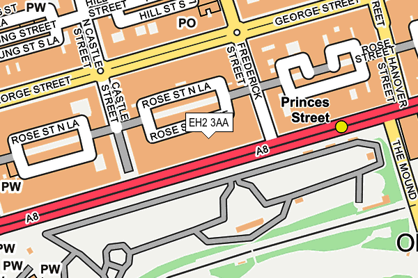 EH2 3AA map - OS OpenMap – Local (Ordnance Survey) EH2 3AA map - OS OpenMap – Local (Ordnance Survey)