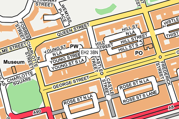 EH2 3BN map - OS OpenMap – Local (Ordnance Survey) EH2 3BN map - OS OpenMap – Local (Ordnance Survey)