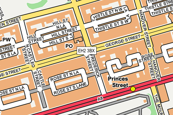 EH2 3BX map - OS OpenMap – Local (Ordnance Survey) EH2 3BX map - OS OpenMap – Local (Ordnance Survey)