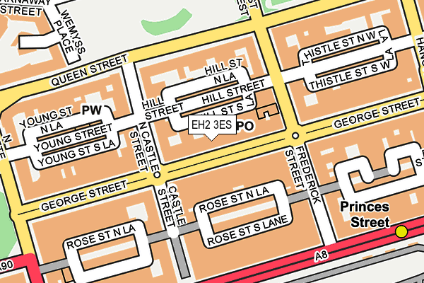 EH2 3ES map - OS OpenMap – Local (Ordnance Survey)