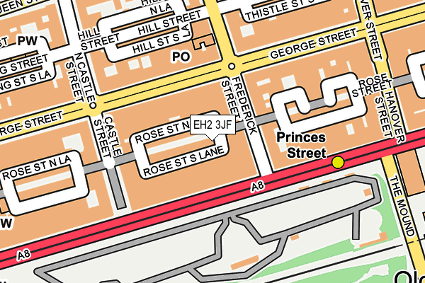 EH2 3JF map - OS OpenMap – Local (Ordnance Survey) EH2 3JF map - OS OpenMap – Local (Ordnance Survey)