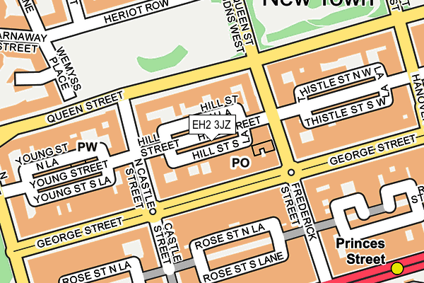 EH2 3JZ map - OS OpenMap – Local (Ordnance Survey) EH2 3JZ map - OS OpenMap – Local (Ordnance Survey)
