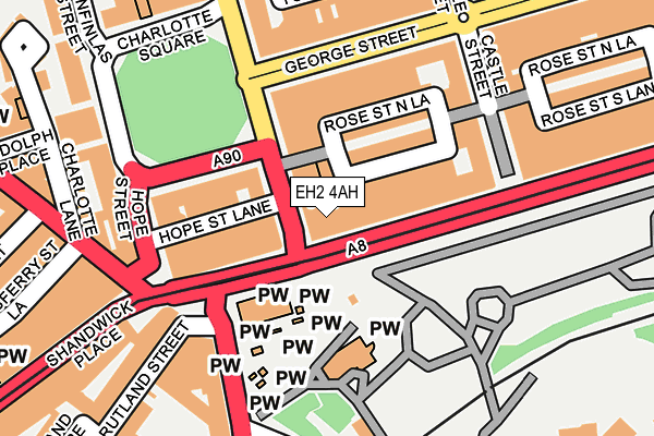 EH2 4AH map - OS OpenMap – Local (Ordnance Survey) EH2 4AH map - OS OpenMap – Local (Ordnance Survey)