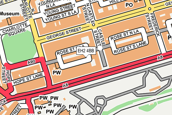 EH2 4BB map - OS OpenMap – Local (Ordnance Survey) EH2 4BB map - OS OpenMap – Local (Ordnance Survey)