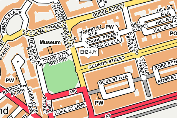 EH2 4JY map - OS OpenMap – Local (Ordnance Survey) EH2 4JY map - OS OpenMap – Local (Ordnance Survey)