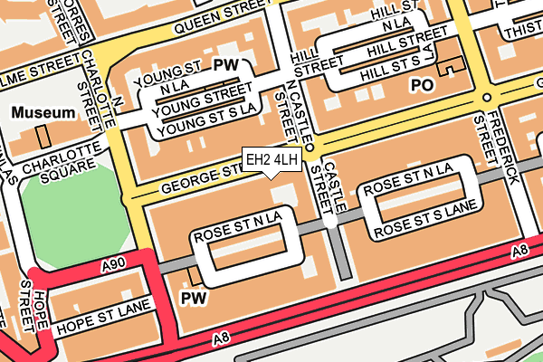 EH2 4LH map - OS OpenMap – Local (Ordnance Survey) EH2 4LH map - OS OpenMap – Local (Ordnance Survey)