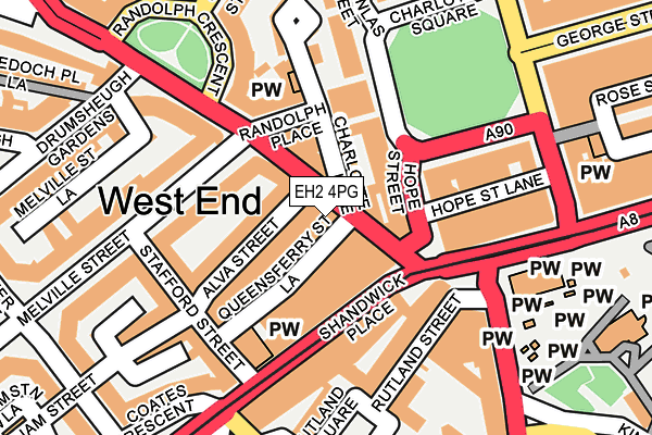 EH2 4PG map - OS OpenMap – Local (Ordnance Survey) EH2 4PG map - OS OpenMap – Local (Ordnance Survey)