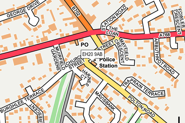 EH20 9AB map - OS OpenMap – Local (Ordnance Survey) EH20 9AB map - OS OpenMap – Local (Ordnance Survey)