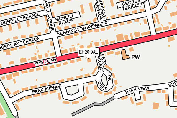 EH20 9AL map - OS OpenMap – Local (Ordnance Survey) EH20 9AL map - OS OpenMap – Local (Ordnance Survey)