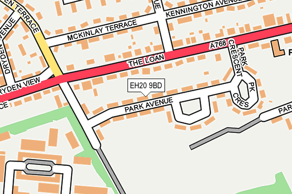 EH20 9BD map - OS OpenMap – Local (Ordnance Survey) EH20 9BD map - OS OpenMap – Local (Ordnance Survey)