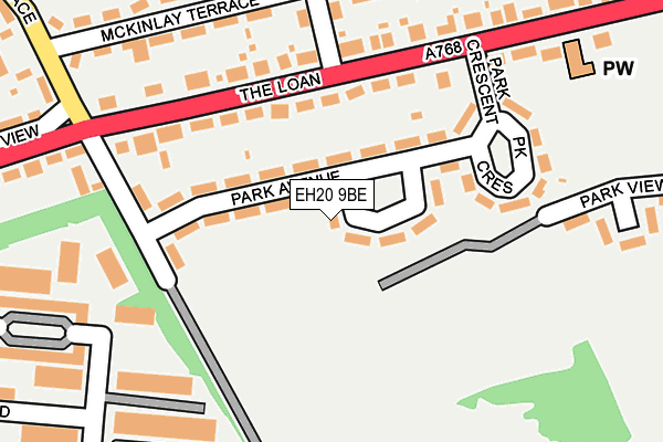 EH20 9BE map - OS OpenMap – Local (Ordnance Survey) EH20 9BE map - OS OpenMap – Local (Ordnance Survey)