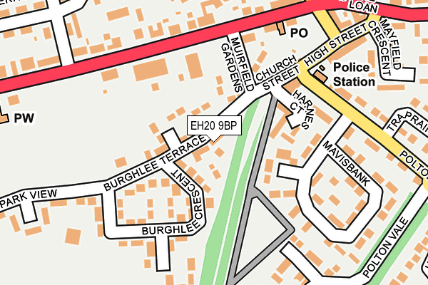 EH20 9BP map - OS OpenMap – Local (Ordnance Survey) EH20 9BP map - OS OpenMap – Local (Ordnance Survey)