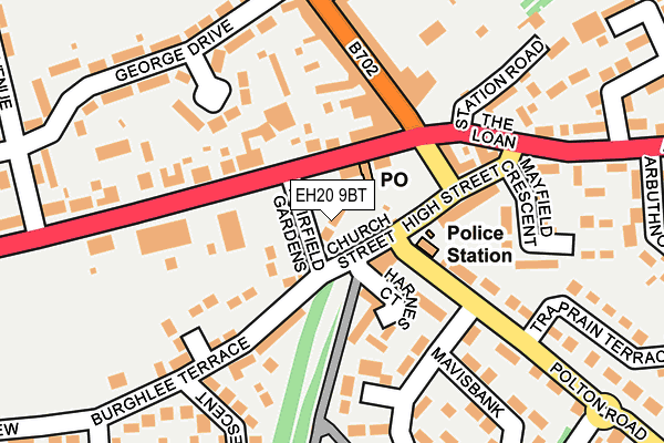 EH20 9BT map - OS OpenMap – Local (Ordnance Survey) EH20 9BT map - OS OpenMap – Local (Ordnance Survey)