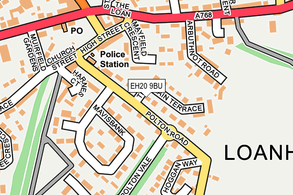 EH20 9BU map - OS OpenMap – Local (Ordnance Survey) EH20 9BU map - OS OpenMap – Local (Ordnance Survey)
