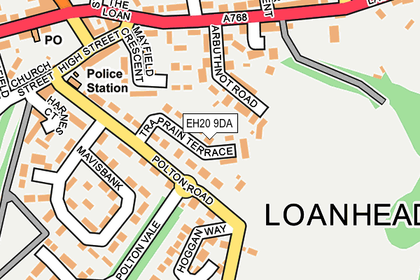 EH20 9DA map - OS OpenMap – Local (Ordnance Survey) EH20 9DA map - OS OpenMap – Local (Ordnance Survey)
