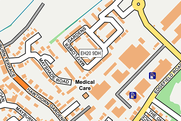 EH20 9DH map - OS OpenMap – Local (Ordnance Survey) EH20 9DH map - OS OpenMap – Local (Ordnance Survey)
