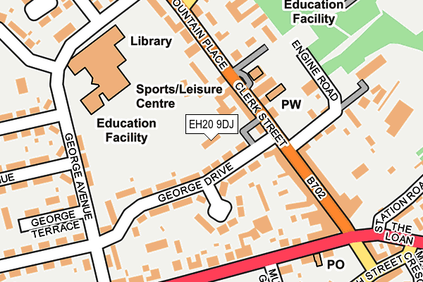 EH20 9DJ map - OS OpenMap – Local (Ordnance Survey) EH20 9DJ map - OS OpenMap – Local (Ordnance Survey)