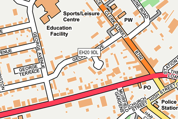 EH20 9DL map - OS OpenMap – Local (Ordnance Survey) EH20 9DL map - OS OpenMap – Local (Ordnance Survey)