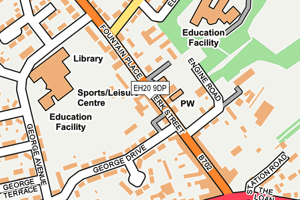 EH20 9DP map - OS OpenMap – Local (Ordnance Survey) EH20 9DP map - OS OpenMap – Local (Ordnance Survey)