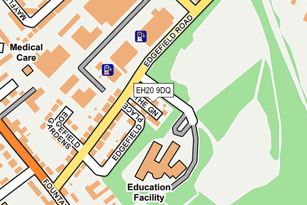 EH20 9DQ map - OS OpenMap – Local (Ordnance Survey) EH20 9DQ map - OS OpenMap – Local (Ordnance Survey)