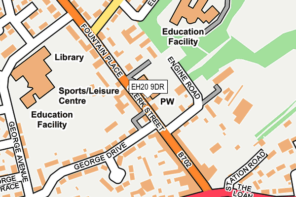 EH20 9DR map - OS OpenMap – Local (Ordnance Survey) EH20 9DR map - OS OpenMap – Local (Ordnance Survey)