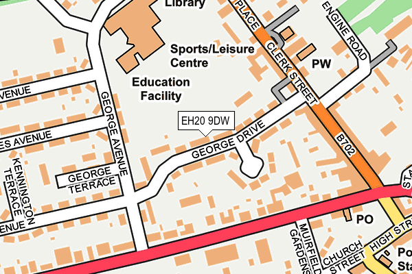 EH20 9DW map - OS OpenMap – Local (Ordnance Survey) EH20 9DW map - OS OpenMap – Local (Ordnance Survey)