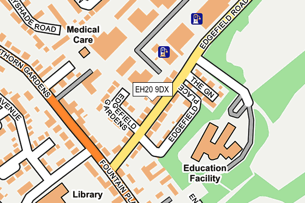 EH20 9DX map - OS OpenMap – Local (Ordnance Survey) EH20 9DX map - OS OpenMap – Local (Ordnance Survey)