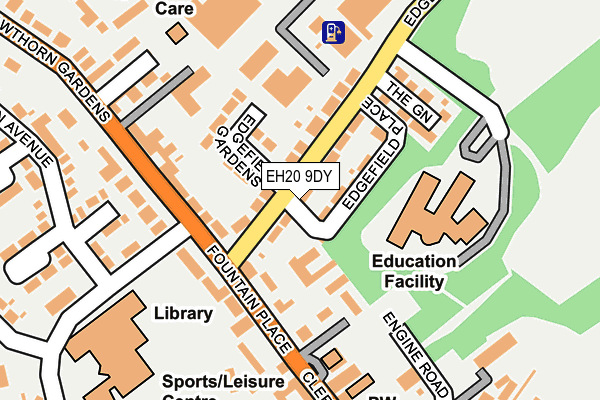 EH20 9DY map - OS OpenMap – Local (Ordnance Survey) EH20 9DY map - OS OpenMap – Local (Ordnance Survey)