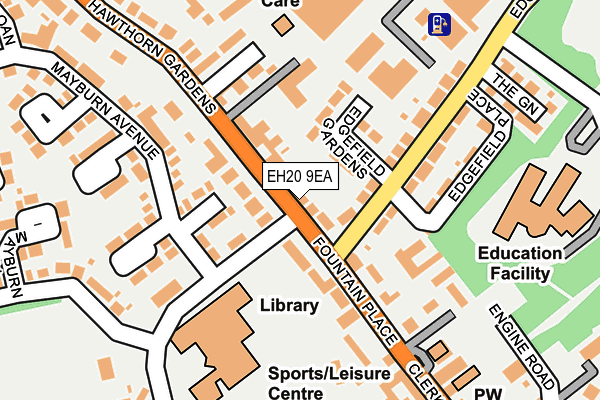 EH20 9EA map - OS OpenMap – Local (Ordnance Survey) EH20 9EA map - OS OpenMap – Local (Ordnance Survey)