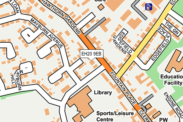 EH20 9EB map - OS OpenMap – Local (Ordnance Survey) EH20 9EB map - OS OpenMap – Local (Ordnance Survey)