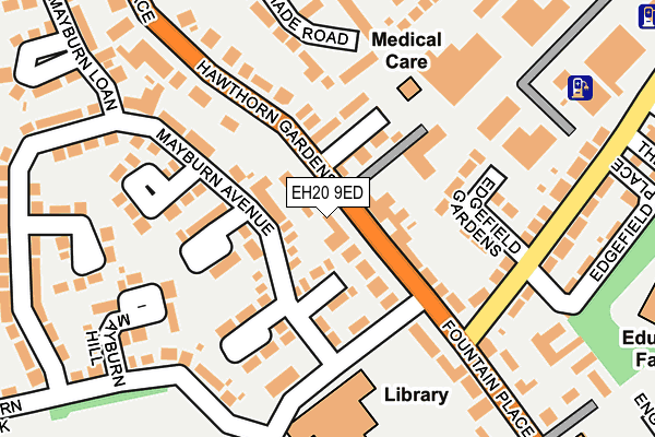 EH20 9ED map - OS OpenMap – Local (Ordnance Survey) EH20 9ED map - OS OpenMap – Local (Ordnance Survey)