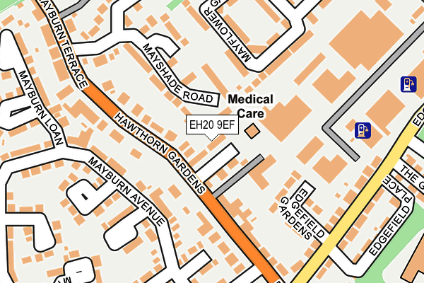 EH20 9EF map - OS OpenMap – Local (Ordnance Survey) EH20 9EF map - OS OpenMap – Local (Ordnance Survey)