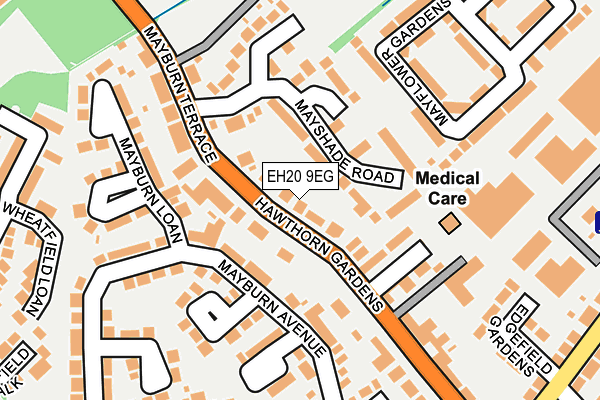 EH20 9EG map - OS OpenMap – Local (Ordnance Survey) EH20 9EG map - OS OpenMap – Local (Ordnance Survey)