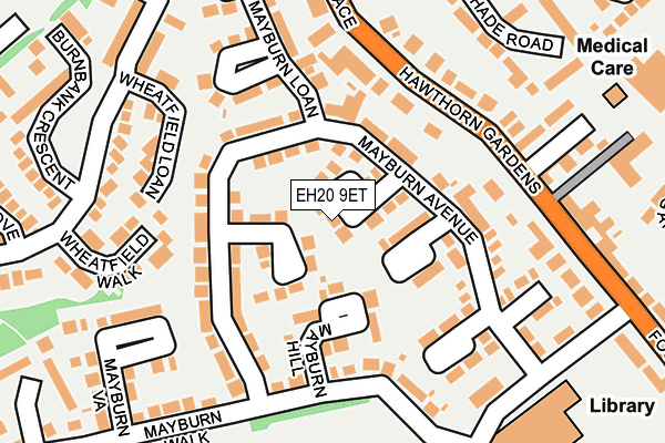 EH20 9ET map - OS OpenMap – Local (Ordnance Survey) EH20 9ET map - OS OpenMap – Local (Ordnance Survey)