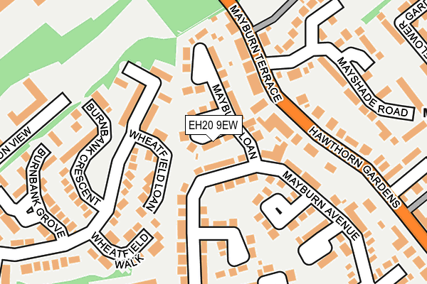EH20 9EW map - OS OpenMap – Local (Ordnance Survey) EH20 9EW map - OS OpenMap – Local (Ordnance Survey)