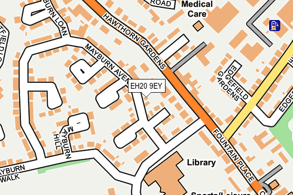 EH20 9EY map - OS OpenMap – Local (Ordnance Survey) EH20 9EY map - OS OpenMap – Local (Ordnance Survey)
