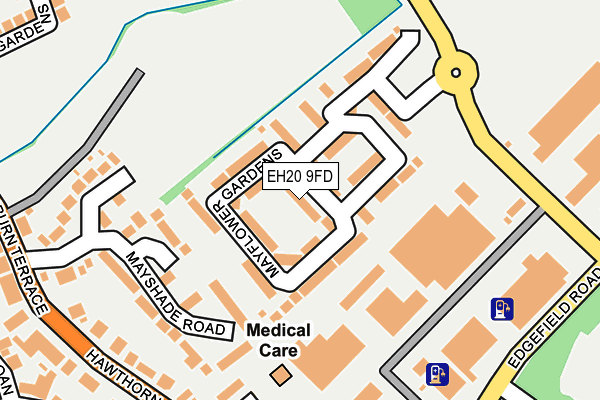 EH20 9FD map - OS OpenMap – Local (Ordnance Survey) EH20 9FD map - OS OpenMap – Local (Ordnance Survey)