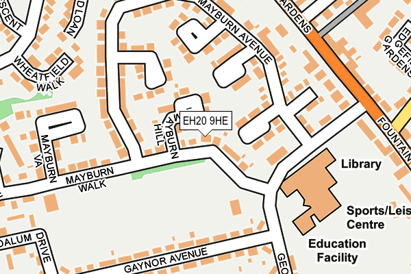 EH20 9HE map - OS OpenMap – Local (Ordnance Survey) EH20 9HE map - OS OpenMap – Local (Ordnance Survey)