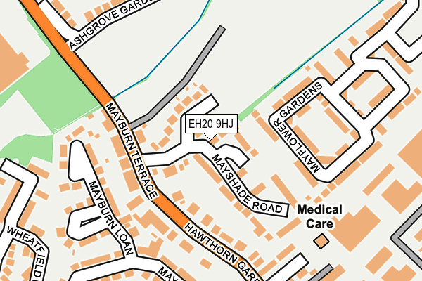 EH20 9HJ map - OS OpenMap – Local (Ordnance Survey) EH20 9HJ map - OS OpenMap – Local (Ordnance Survey)