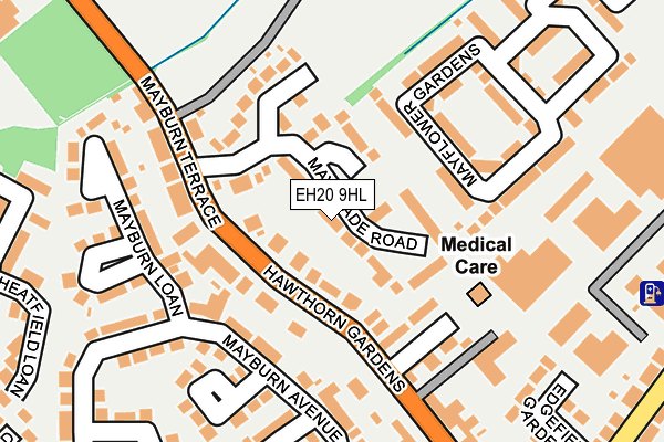 EH20 9HL map - OS OpenMap – Local (Ordnance Survey) EH20 9HL map - OS OpenMap – Local (Ordnance Survey)
