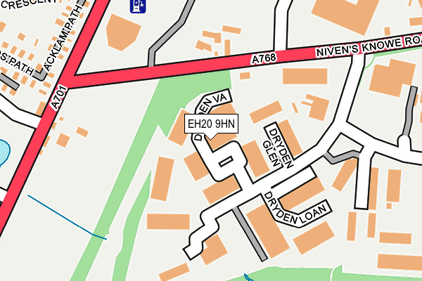 EH20 9HN map - OS OpenMap – Local (Ordnance Survey) EH20 9HN map - OS OpenMap – Local (Ordnance Survey)