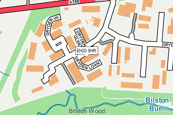 EH20 9HR map - OS OpenMap – Local (Ordnance Survey) EH20 9HR map - OS OpenMap – Local (Ordnance Survey)